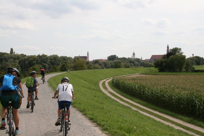Soziale Wanderung mit dem Fahrrad